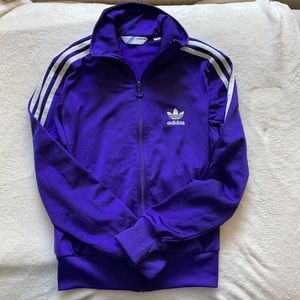 Adidas Purple Tracksuit Sweater Jacket